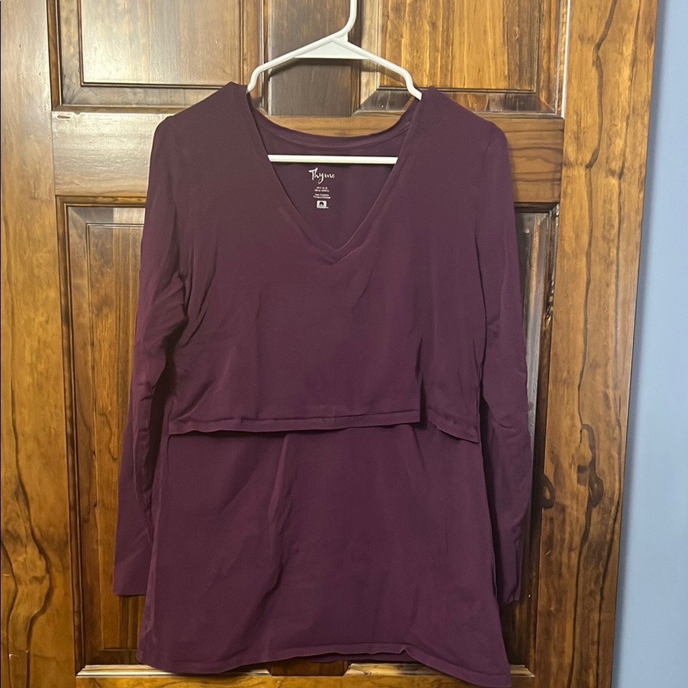 Ty Women's Purple Long Sleeve Top